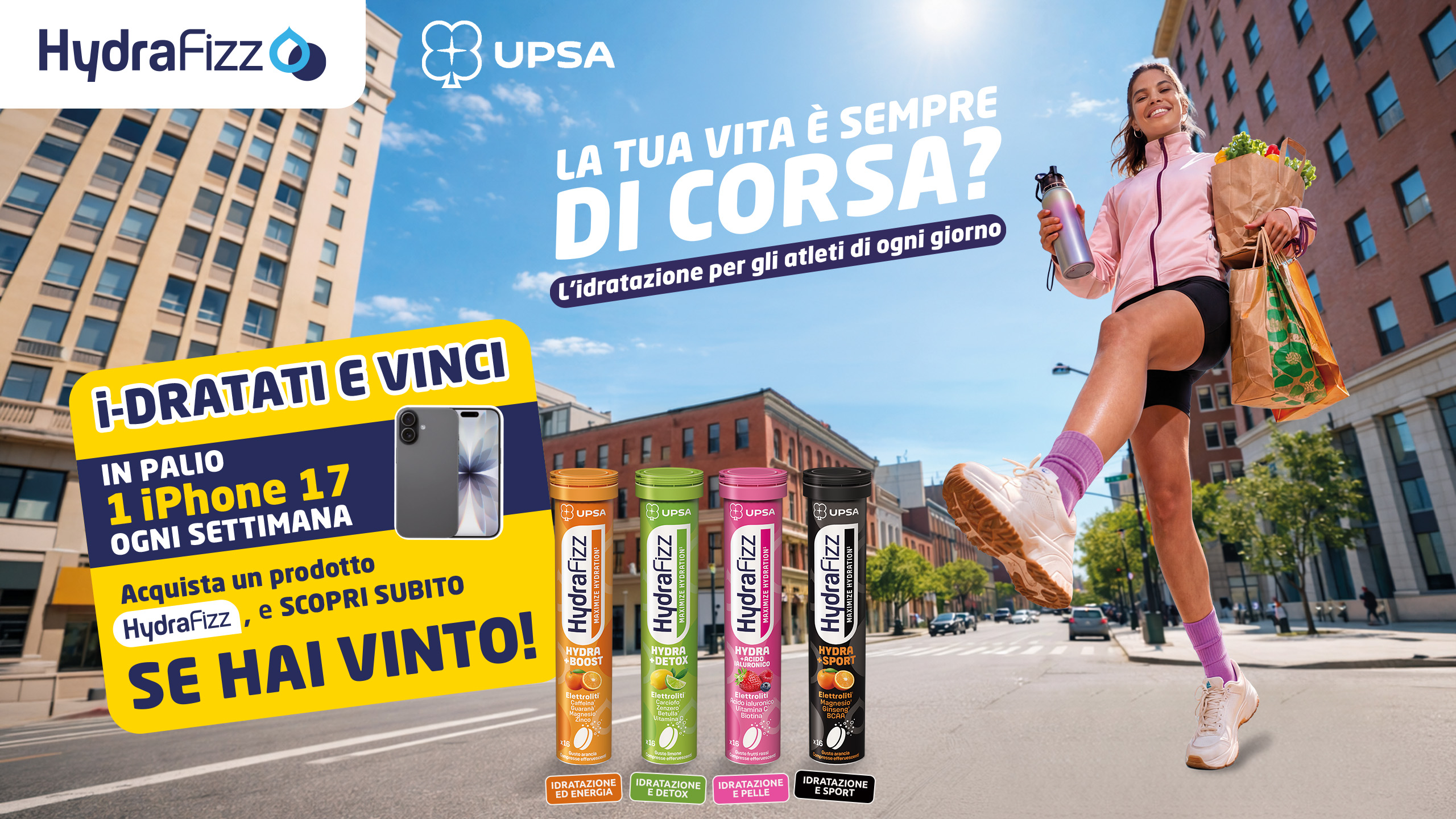 HYDRAFIZZ, I-DRATATI E VINCI, vinci un iPhone 17!